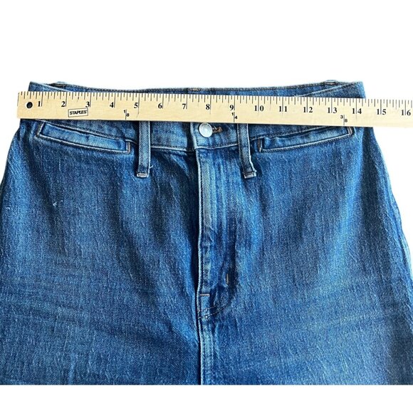 Madewell Womens 11" High-Rise Flare Jeans Medium Wash Denim Casual Fit Size 28 - Picture 13 of 14